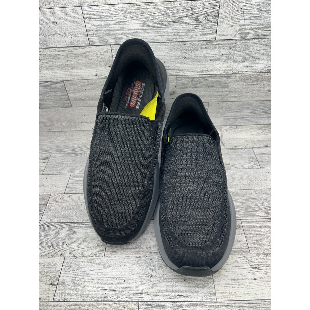 Skechers Hands Free Slip-ins Ultra Flex 3.0 Smooth Step Men 8 Wide Black 210546W
